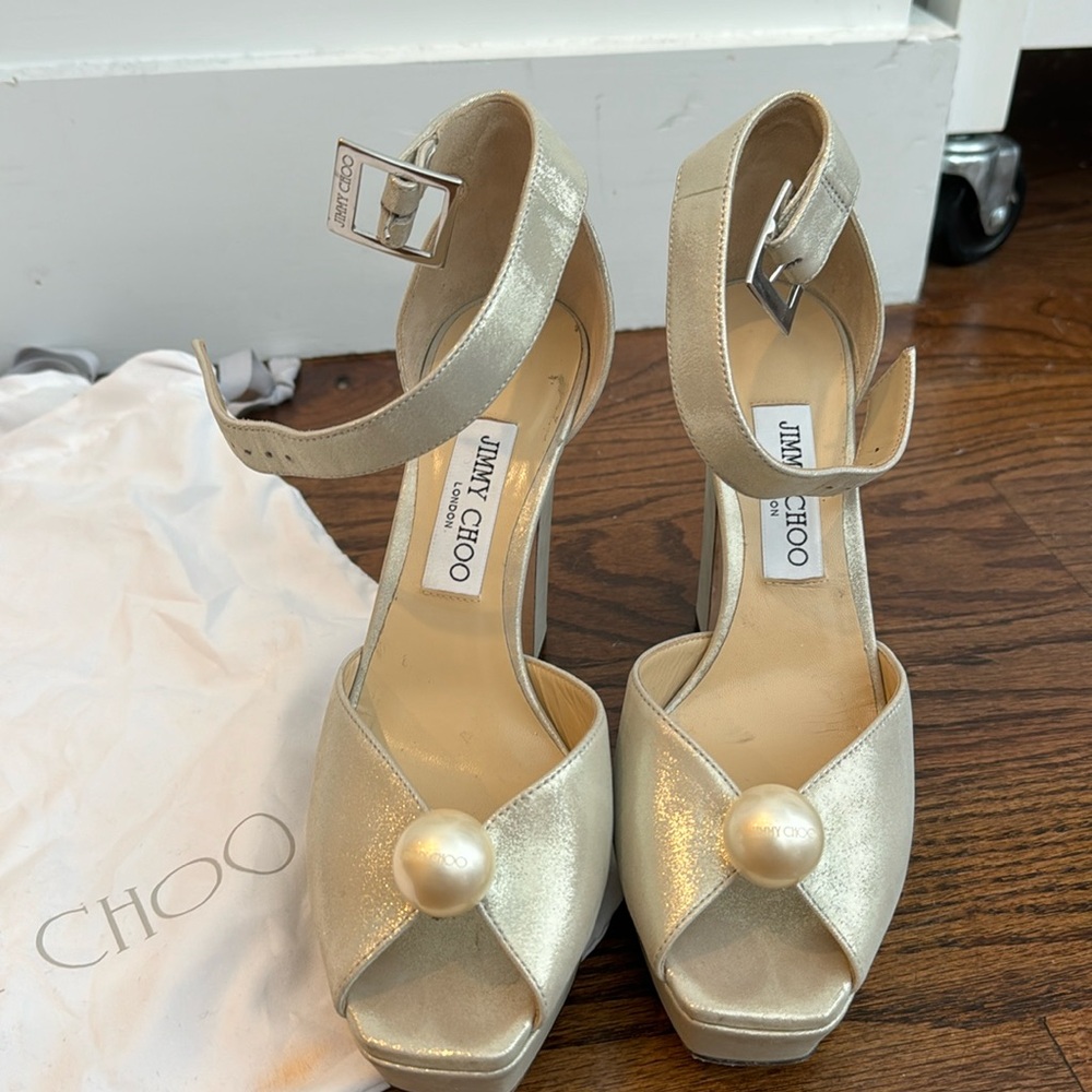 Jimmy Choo Pearl Ivory Shoes